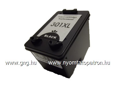 HP 301 XL V2 ÚJ (CH563EE No.301 Bk) Fekete Tintapatron Komp. G&G Opti.