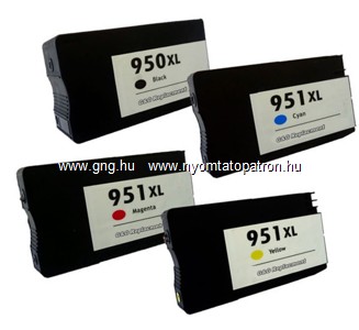 HP 950 BK (CN045AE No.950 XL) Bk Fekete Tintapat. komp. Új. RED