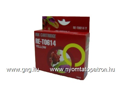 Epson To614 (T061440) Sárga Tintapatron  Komp. RED