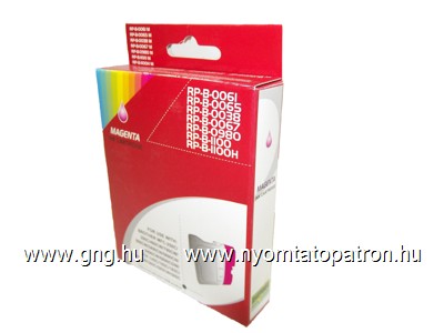 Brother LC-61 M / LC1100 / LC980 Bíbor Tintapatron Komp. RED