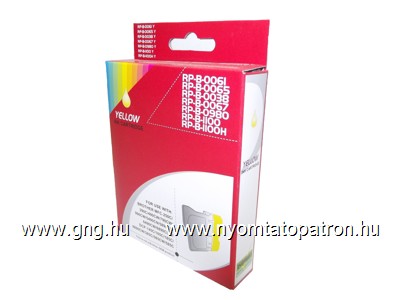 Brother LC-61 Y / LC1100 / LC980 Sárga Tintapatron Komp. RED